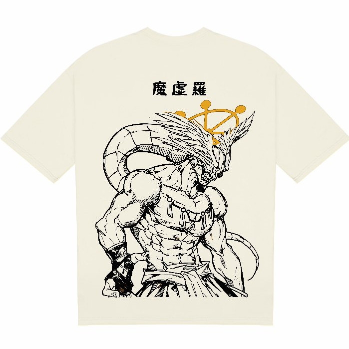 Camiseta Oversized Mahoraga Jujutsu Kaisen Streetwear Unissex