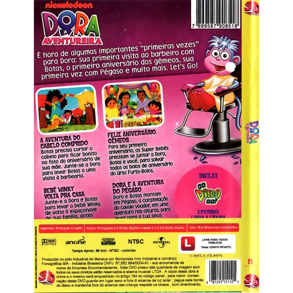 DVD Dora A Aventureira 5 Em 1 | Shopee Brasil
