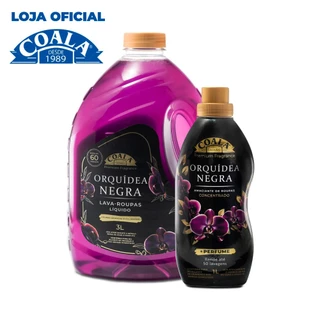 Kit Coala Laundry Orquídea Negra - 1 lava Roupas 3L +1 Amaciante1L em Oferta na Shopee