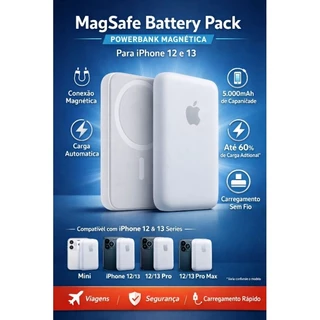 Bateria Powerbank MagSafe Apple em Oferta na Shopee