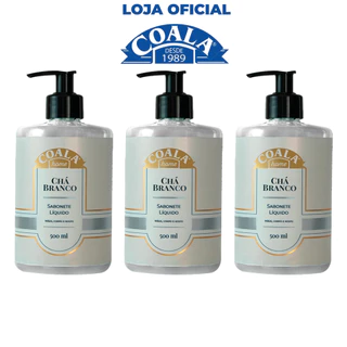Kit 3 Unidades Sabonete Líquido Chá Branco 500 ml em Oferta na Shopee