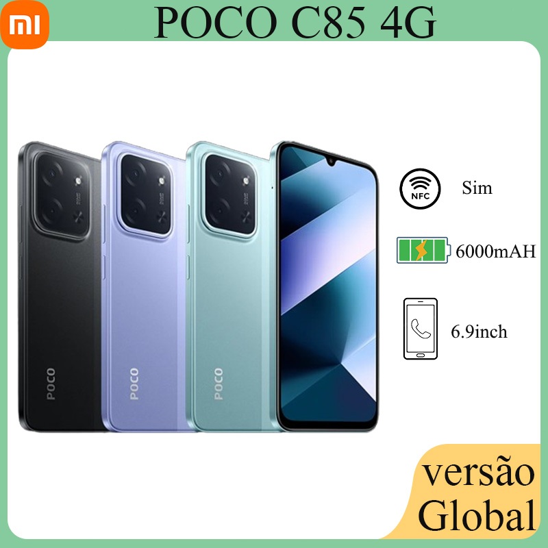Celular xiaomi original POCO C85 4G Versão Global NFC barato novo