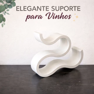 Adega de mesa suporte para garrafas de vinho sofisticado elegante Preto e Branco