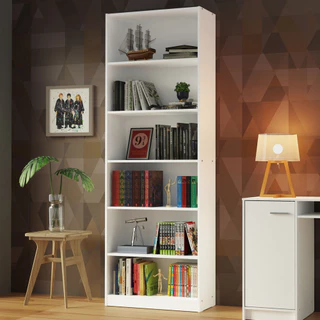 Estante Livreiro Madesa 6908 com 6 Nichos - Branco em Oferta na Shopee
