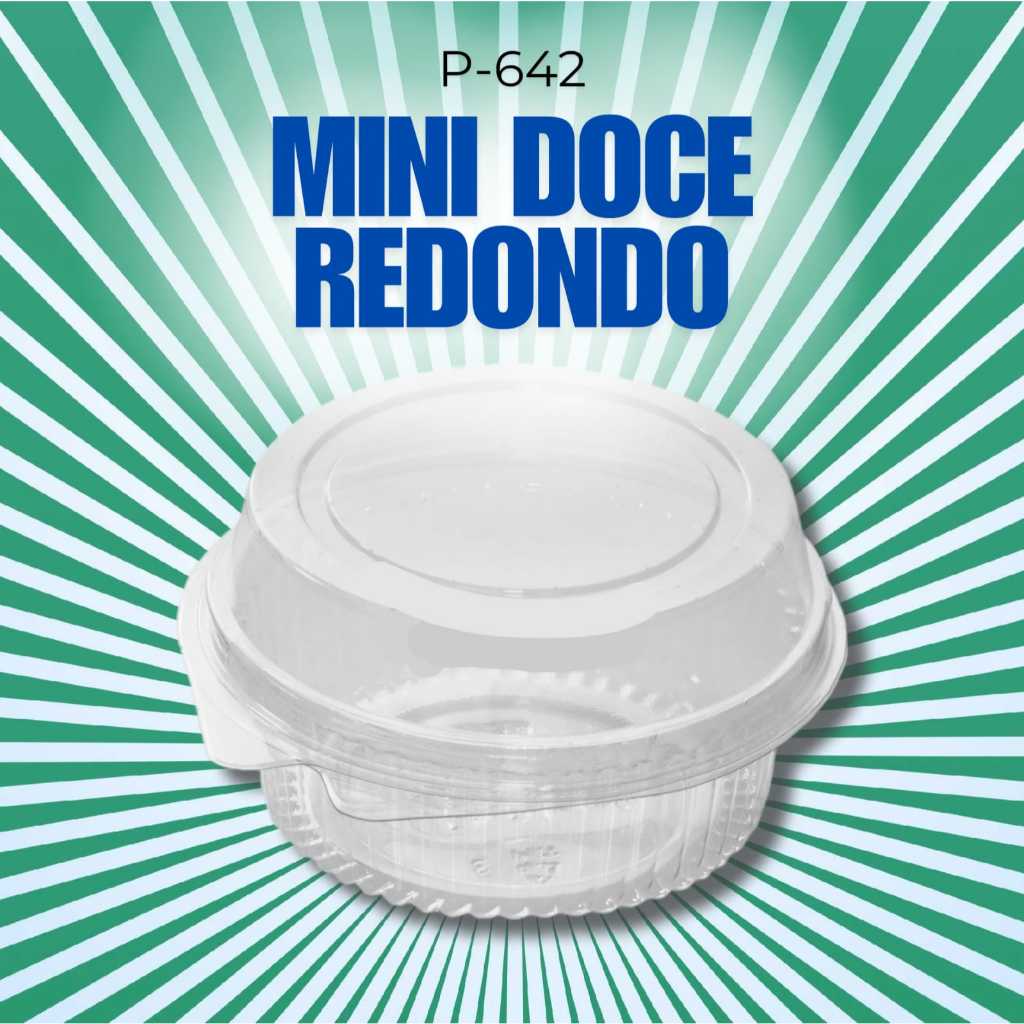 Embalagem Mini Doce Redondo Tampa Articulada 120ml Bolos Tor