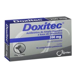 Doxitec 200mg Antibiótico para Cães e Gatos 16 comprimidos | Shopee Brasil