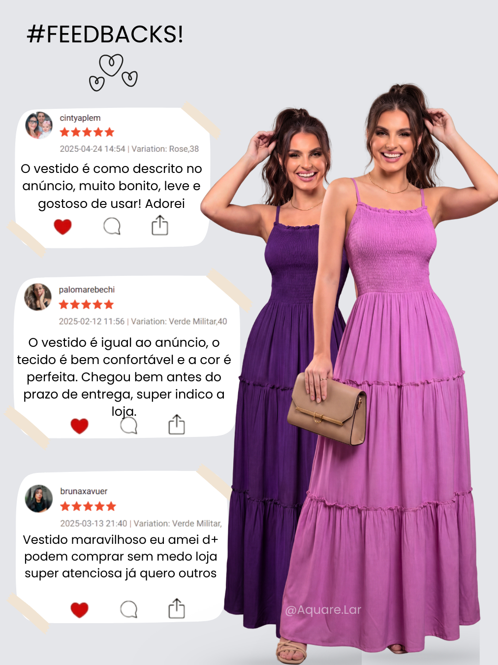 Vestido Feminino Longo de Elastex e Alça Regulável Costura 3