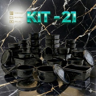 kit 21 potes para cozinha