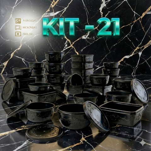 kit 21 potes para cozinha — foto 1 — Achou Levou Brasil