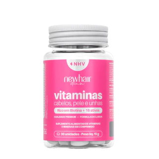 Vitamina Capilar com Biotina Para Gestante e Lactante  -  New Hair em Oferta na Shopee