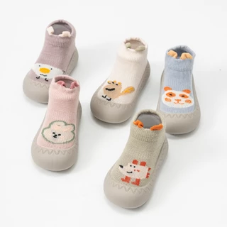 Meia com Sola Sortida Bebê com Emborrachada Antiderrapante Infantil Menina Menino 0 a 3 anos em Oferta na Shopee