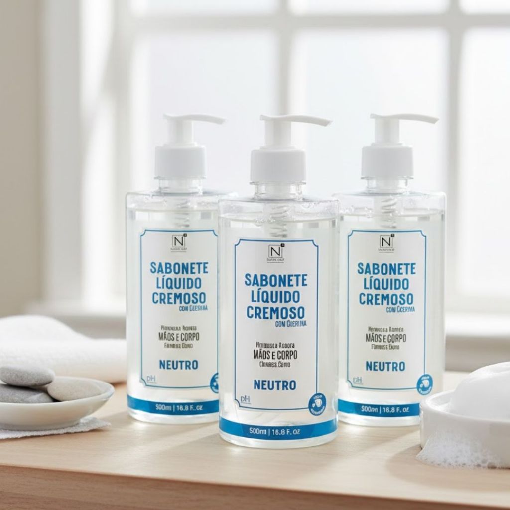 Kit 3 Unidades Sabonete Neutro Líquido 500 ml | Shopee Brasil