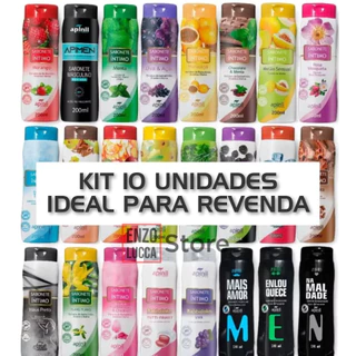 KIT 10 Sabonete Íntimo Feminino 200ml APINIL - Fragrâncias Refrescantes em Oferta na Shopee