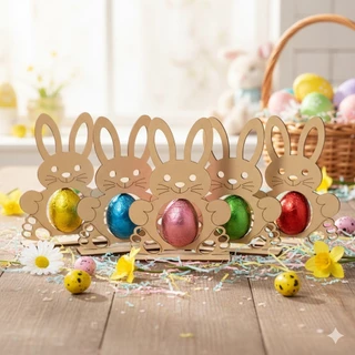 Kit Lembrancinha Coelho Porta Bombom Ovo Páscoa Mdf Pintura Infantil Festa Chocolate Escolar Presente em Oferta na Shopee