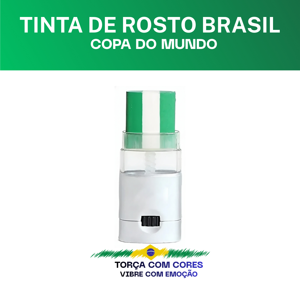 Tinta Facial Rosto Brasil Verde Copa Do Mundo 2026 Verde e Branco em Oferta na Shopee