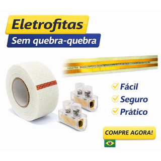 Kit Eletrofitas 2 pistas 10 A - 2 metros + 4 conectores