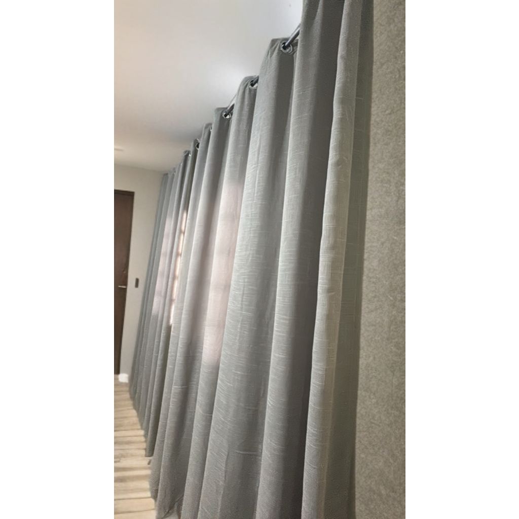 Cortina Gaze de Linho 8m x 2,70m Premium Sala / Quarto Decoraçao Luxo Promoção Escritório Barata