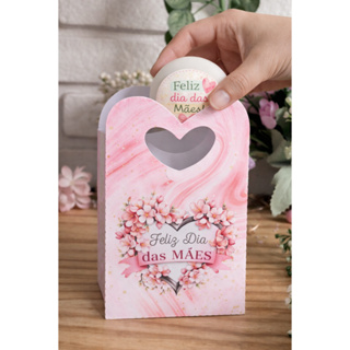 Kit 10 Sacolinhas Alça Coração Dia Das Mães Lembrancinha/Mimos/Brindes em Oferta na Shopee