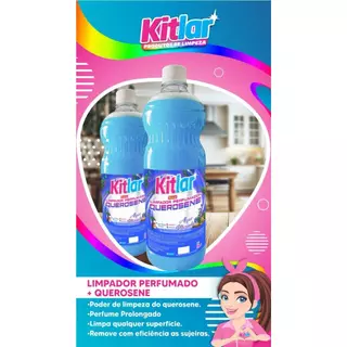 Limpador Perfumado Com Querosene Algas Marinhas Kit Lar 1L em Oferta na Shopee