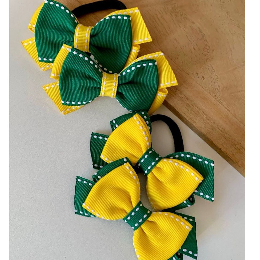 2 Pares xuxinhas verde amarelo Brasil/copa 2026 infantil - Envio rápido em Oferta na Shopee