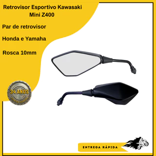 Retrovisor Esportivo Kawasaki Z400 Mini Renascença em Oferta na Shopee