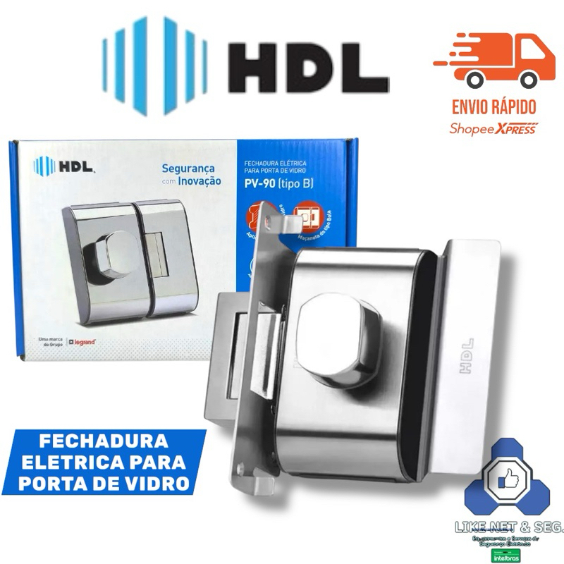 Fechadura HDL PV90 1F-B AF C/ Puxador | Shopee Brasil