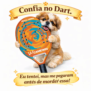 Raquete Beach Tennis Camewin Original | 3 Níveis de Estado (Excelente / Treino / Guerra) | Super Oportunidade em Oferta na Shopee