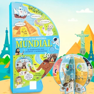 Livro Globo Premium 3D Atlas Da História Mundial |  Fatos E Curiosidades Educativas Para Crianças em Oferta na Shopee
