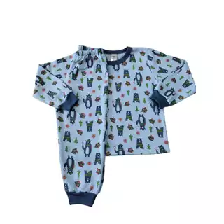 Kit 3 Conjuntos Pijamas Infantil Quentinho Peluciado Flanelado Menino Inverno Frio 1 ao 8 em Oferta na Shopee