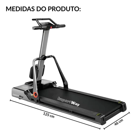 Esteira Ergométrica 7x1 Profissional 3.0HP 14km h Multifuncional com Remo Abdominal e Polia 127V
