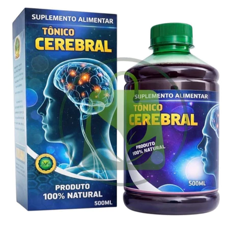 Tônico Cerebral 500ml Suplemento Alimentar Natural