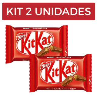 Kit Kat Nestlé Kit 2 Unidades Chocolate Ao Leite 41,5g em Oferta na Shopee