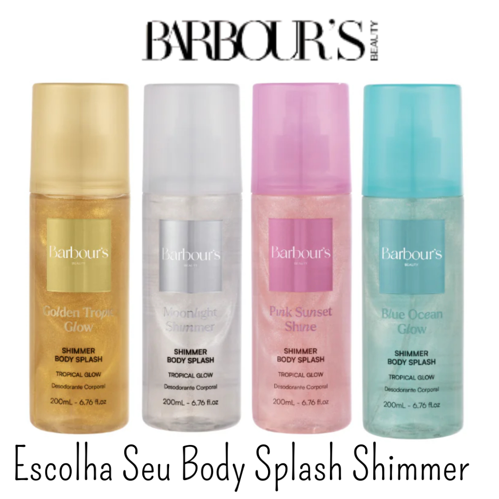 Body Splash Desodorante Shimmer Barbour's Beauty - 200ml Escolha Sua ...