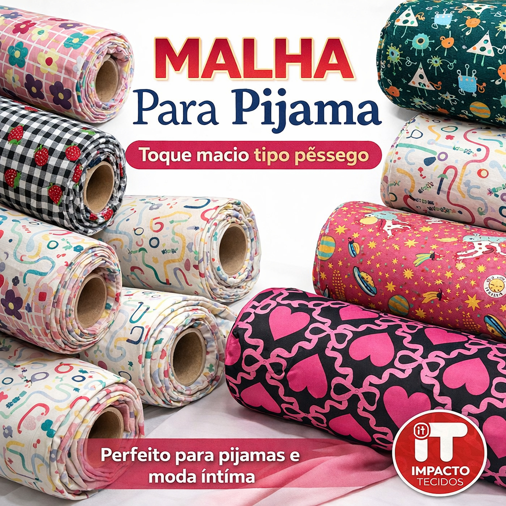 Tecido Malha para pijama estampada Suede Light Ultra Macio 1mt x 1,60mt ...
