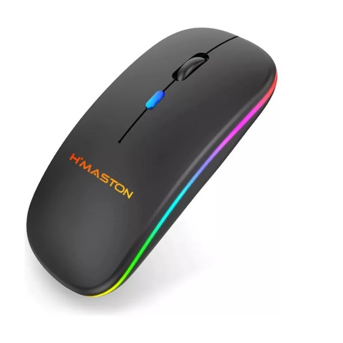 Mouse Sem Fio H'maston E-1300 Pro Bluetooth Óptico Recargável Bateria ...