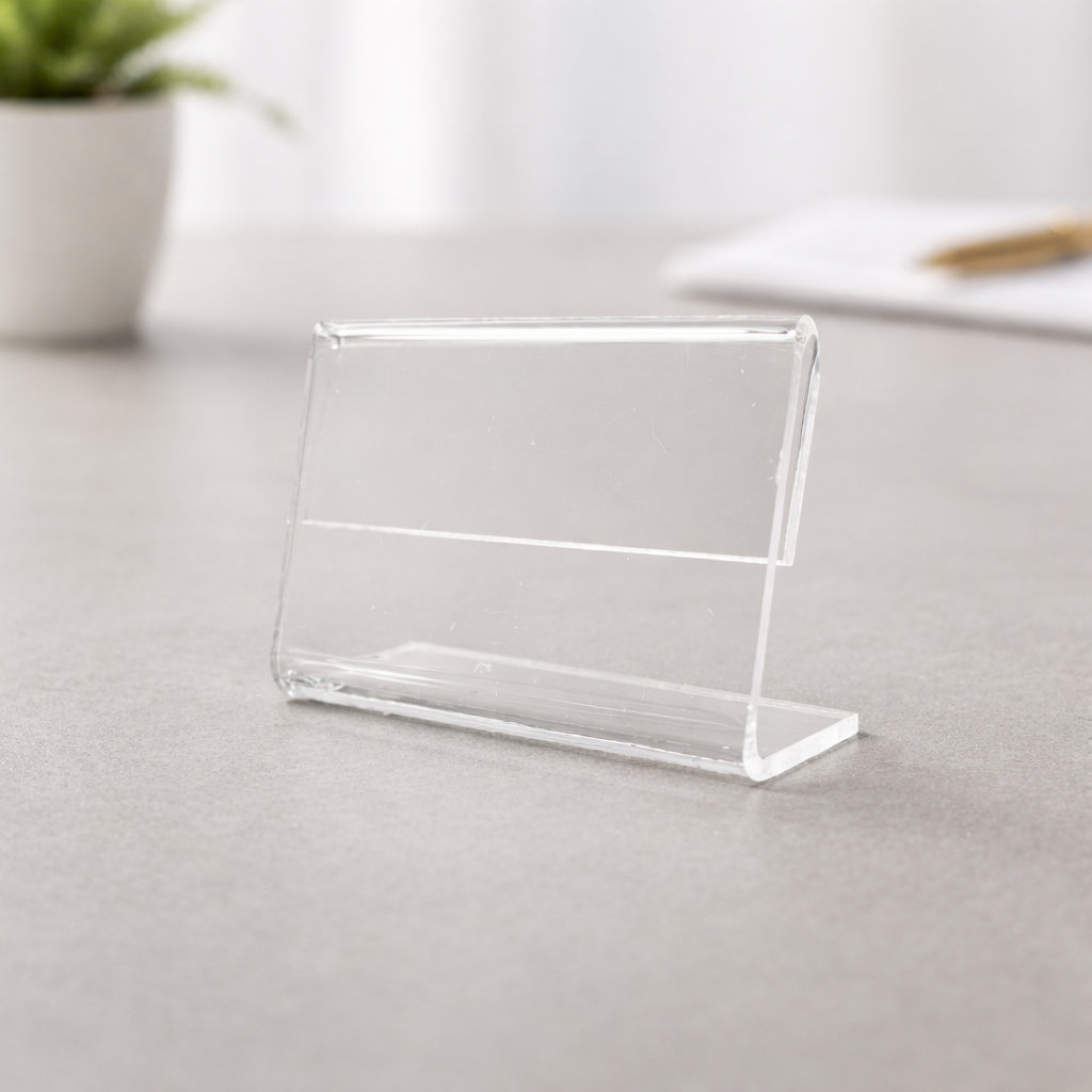 Kit 20 Porta Display Preço Etiqueta Acrílico Cristal 5x3cm P