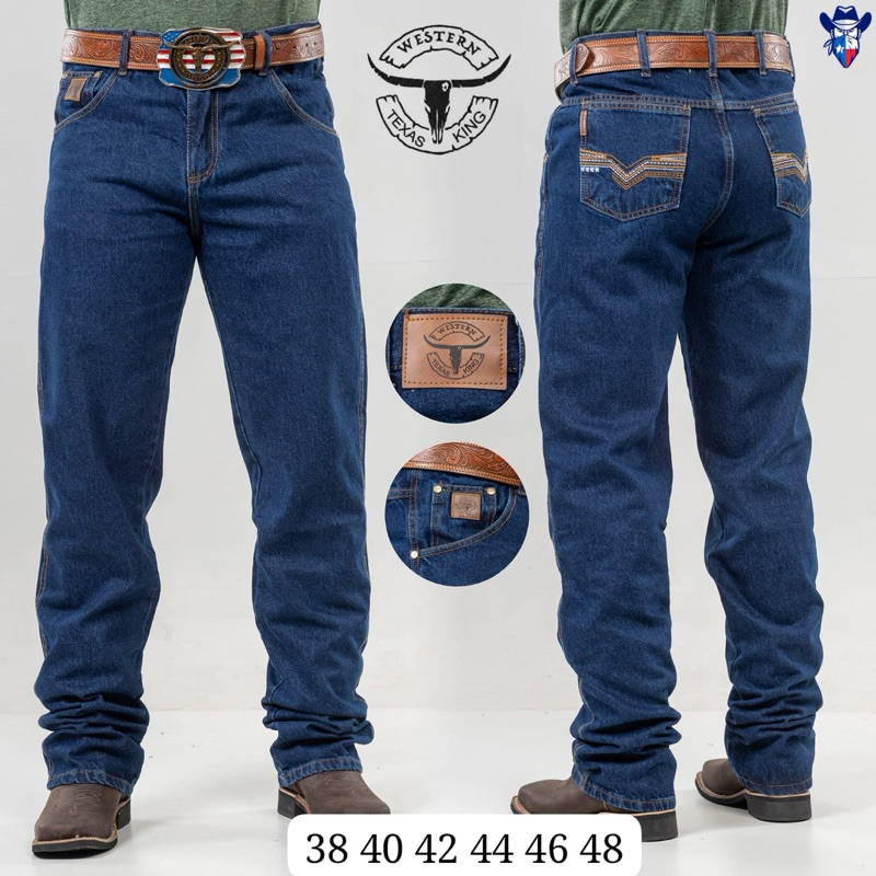 Calça country masculina 100% algodão cinchh jeans grosso cauntry rodeio ...