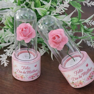 30 Lembrancinhas Dia da Mulher Rosa Encantada Presente Feminino Delicado para Clientes Funcionárias em Oferta na Shopee