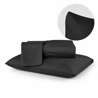 Jogo de Cama Lençol 400 Fios Micropercal Luxo Lençol Macio em Oferta na Shopee