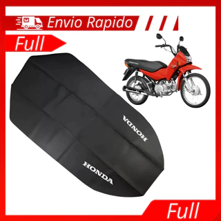 Capa De Banco Honda Pop 100 2007 2008 2009 2010 2011 2012 2013 2014 2015 Com Logo