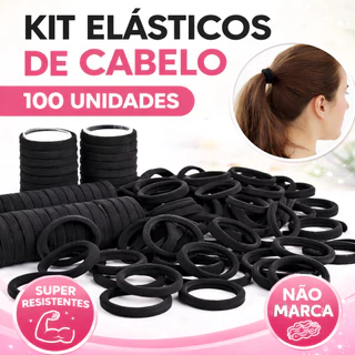100 Unidades Elástico Xuxinha/ Rabicó de Cabelo colorido Adulto Infantil Criança em Oferta na Shopee