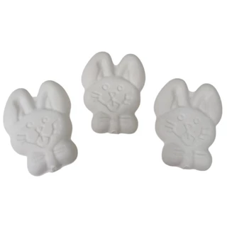 25 ou 50 peças em gesso, tema coelho, Páscoa. ideal para crianças  colorir, artesanato.lembrancinha, sacolinha surpresa. em Oferta na Shopee