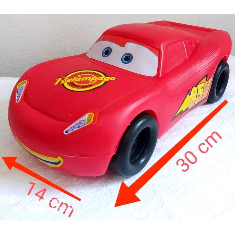 Carrinho Grande de Brinquedo Relâmpago McQueen Vermelho para Crianças ...