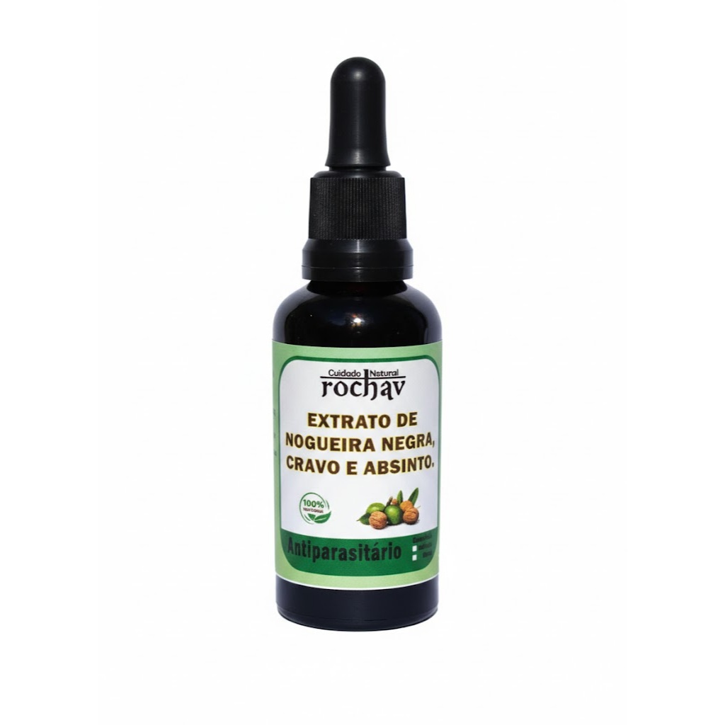 EXTRATO NOGUEIRA NEGRA CRAVO ABSINTO - 100 ML - ANTIPARASITÁRIO