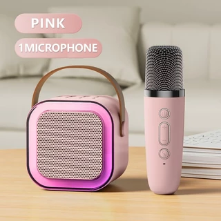 🎁Caixa De Som C/ Microfones Alto-falante Bluetooth Karaoke com Microfone Luz ambiente RGB✨ em Oferta na Shopee