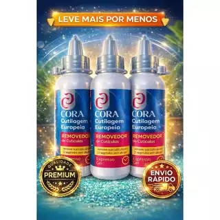 Kit Removedor de Cutículas Cora Cutilagem Europeia Expresso Gel 100ml – Remove em 15 Segundos sem Alicate em Oferta na Shopee