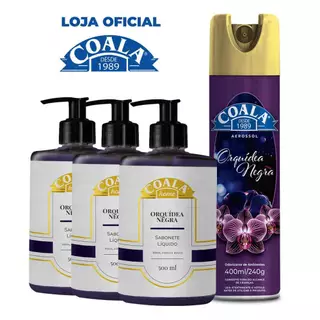 Kit Coala Orquídea Negra Sabonete + Aerossol em Oferta na Shopee