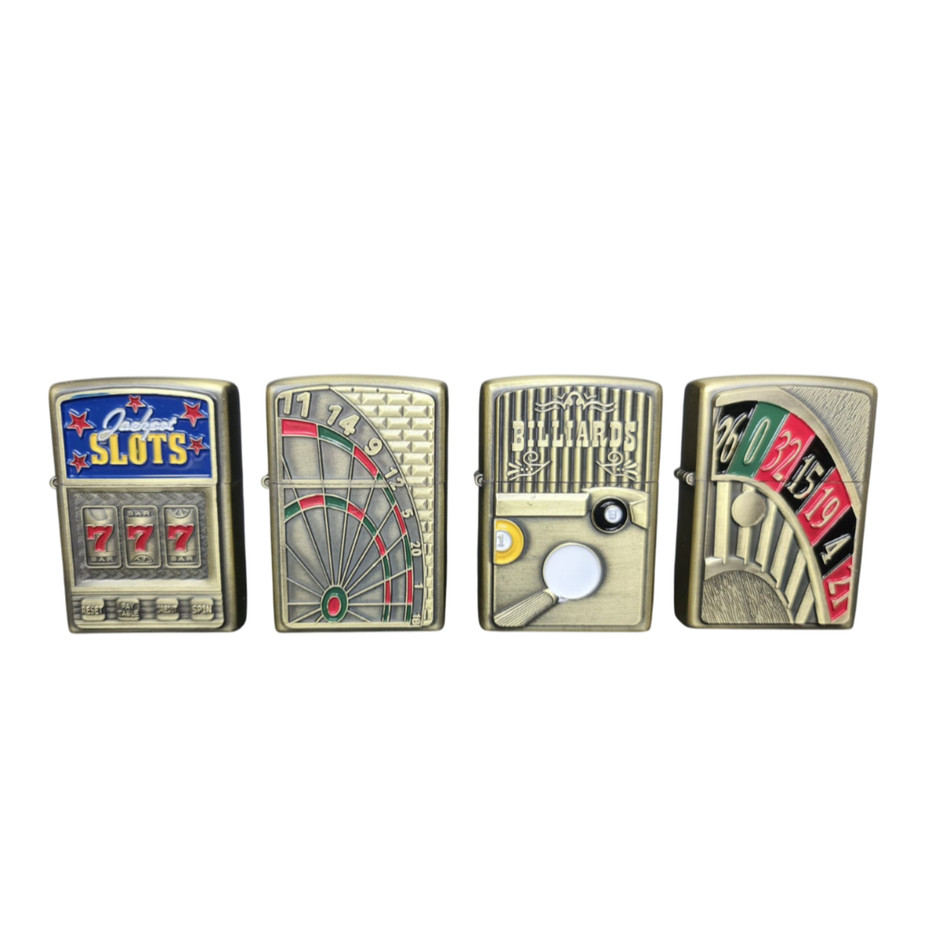 Isqueiro Metal Vintage Luxo Recarregável Tipo Zippo + Recarga cód 6213C