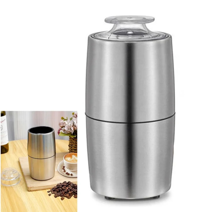 Moedor de Café Elétrico Triturador de Grãos Aço Inox 200W - 