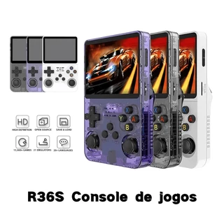 Console Portátil R36S + de 15.000 Jogos Vídeo Game 64g Linux Tela IPS 3.5 Polegadas a Pronta Entrega em Oferta na Shopee